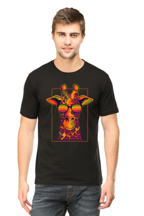 URBIDA Cartoon Theme Giraffe Graphic Printed Premium Cotton T-shirt - Image 9