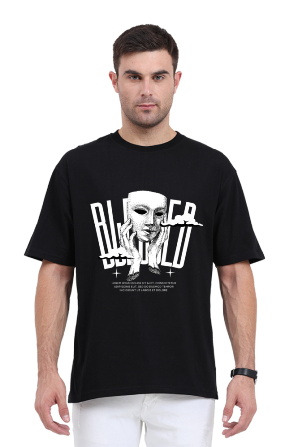 URBIDA Vintage mask Theme Graphic Printed Pure 100% Cotton Oversize T-shirt - Image 7