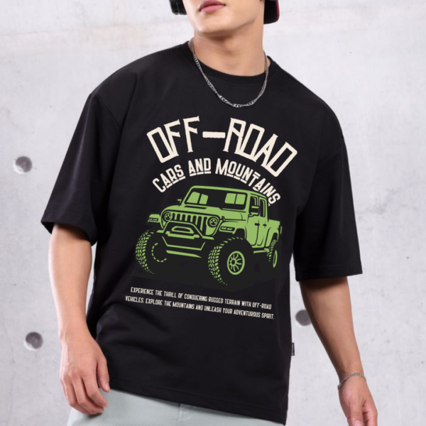 Retro Vintage combo Theme Graphic Printed Premium Oversize T-shirt - Image 2