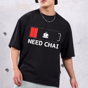 URBIDA Retro Theme Chai Lover Premium Oversized T-shirt