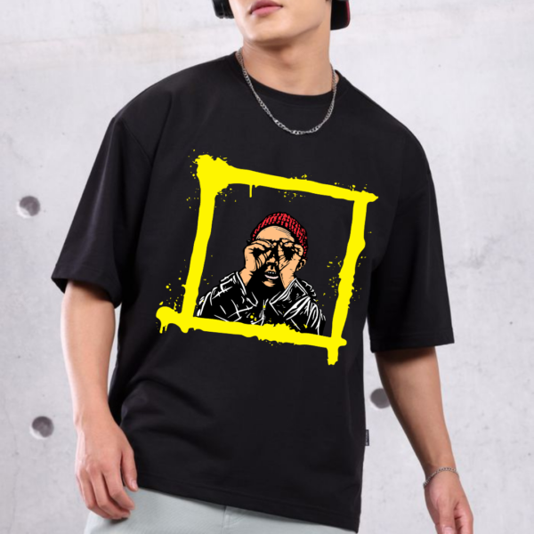 Urbida Cool Retro Graphic Printed Premium Cotton Oversize T-shirt