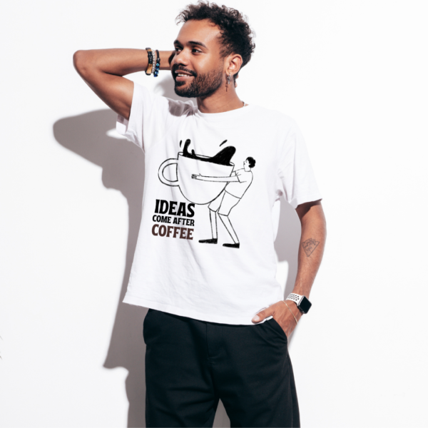 Urbida Chai Lover Typography Theme Graphic Printed Premium Cotton T-shirt - Image 4