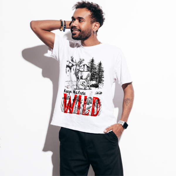URBIDA Village Nature Theme Graphic Printed Premium Cotton T-shirt
