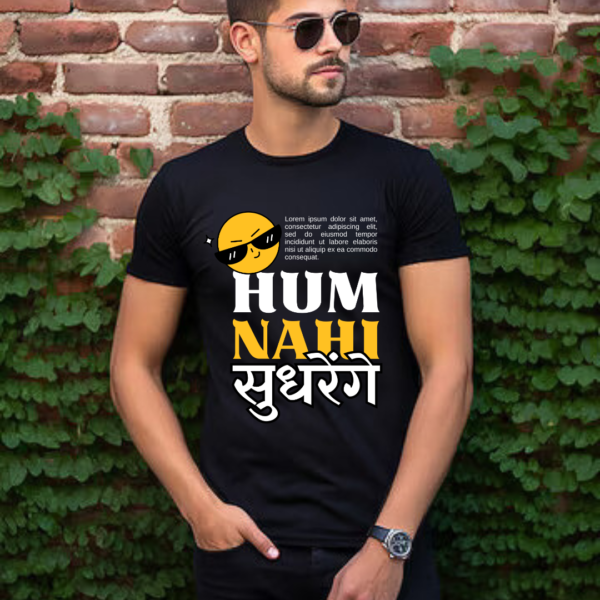 Typography Bold Printed premium Cotton theme Tshirt