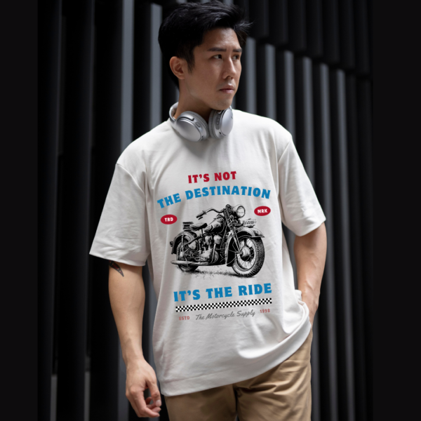 Retro-Vintage Motivational Theme Graphic Printed Premium Oversize T-shirt