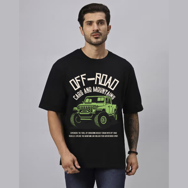 Retro Vintage combo Theme Graphic Printed Premium Oversize T-shirt - Image 3