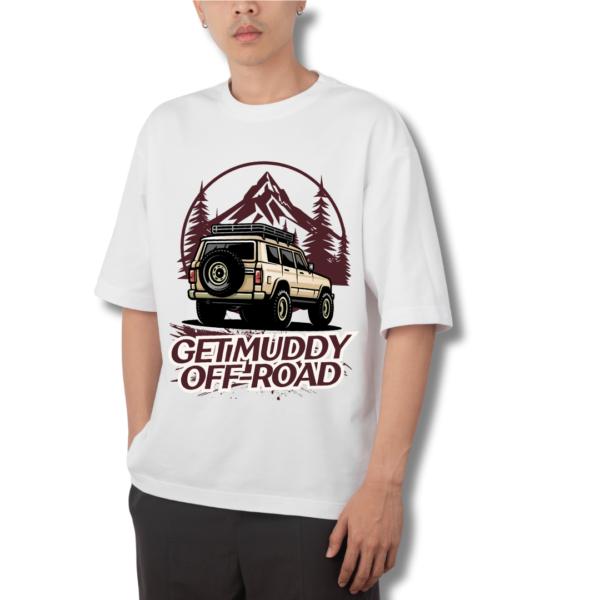 Retro Vintage Adventure Theme Printed Premium Oversize T-shirt - Image 3