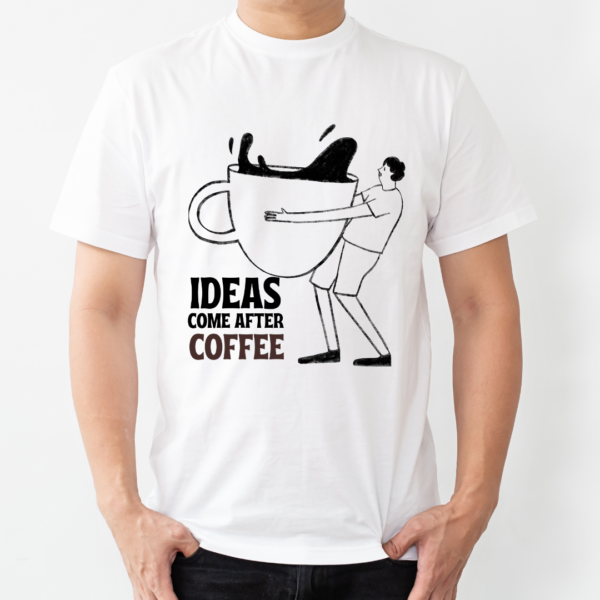 Urbida Chai Lover Typography Theme Graphic Printed Premium Cotton T-shirt - Image 5