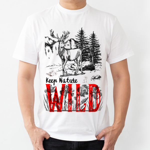 URBIDA Village Nature Theme Graphic Printed Premium Cotton T-shirt - Image 3