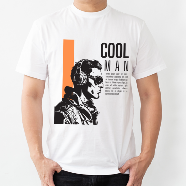 Urbida Men Retro Typography Look Graphic Printed Premium Cotton T-shirt - Image 3