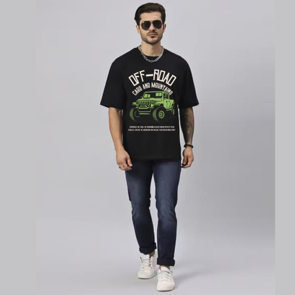 Retro Vintage combo Theme Graphic Printed Premium Oversize T-shirt - Image 4