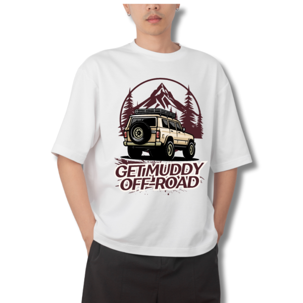 Retro Vintage Adventure Theme Printed Premium Oversize T-shirt - Image 4