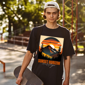 Urbida Retro Vintage Nature Theme Printed Premium Cotton Oversize T-shirt