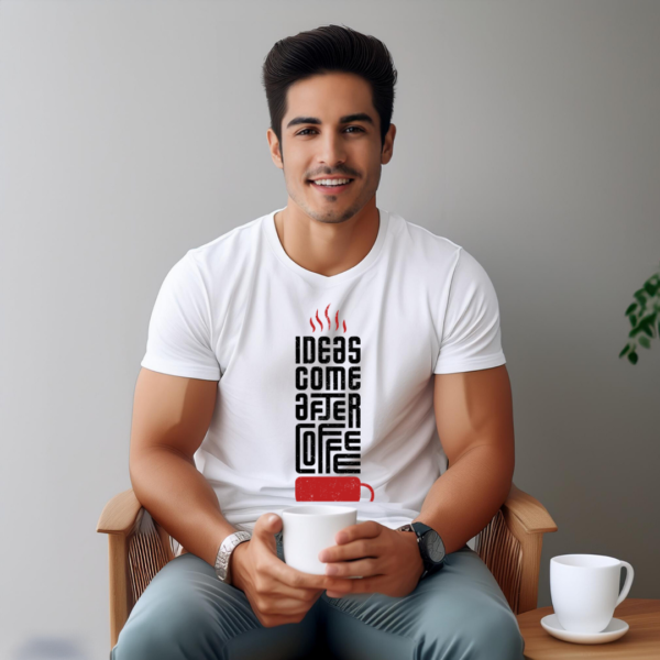 URBIDA Coffee Lover Graphic Printed Premium Cotton T-shirt