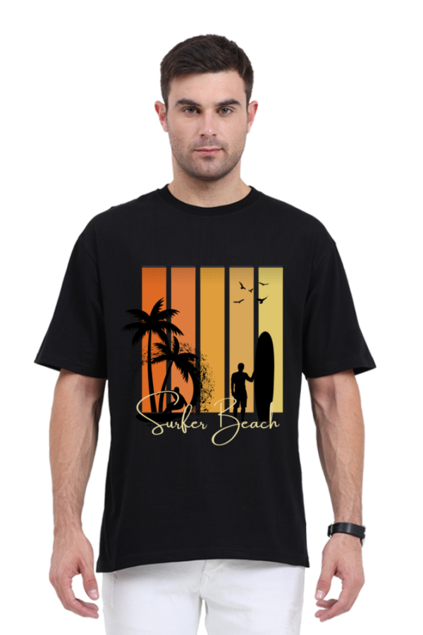 Retro Vintage Nature Theme Printed Premium Cotton Oversize T-shirt - Image 7