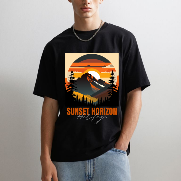 Urbida Retro Vintage Nature Theme Printed Premium Cotton Oversize T-shirt - Image 6