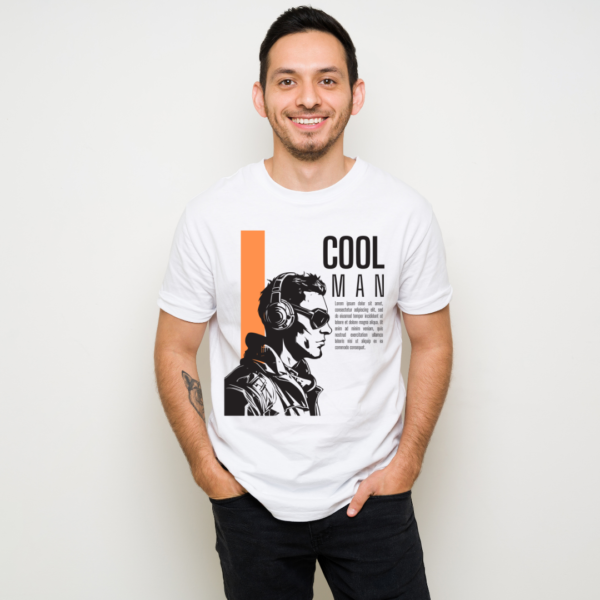 Urbida Men Retro Typography Look Graphic Printed Premium Cotton T-shirt - Image 6