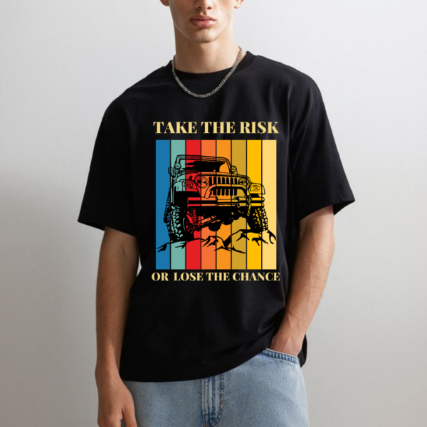 Retro Vintage Dark Jeep Theme Graphic Printed Premium Oversize T-shirt - Image 6