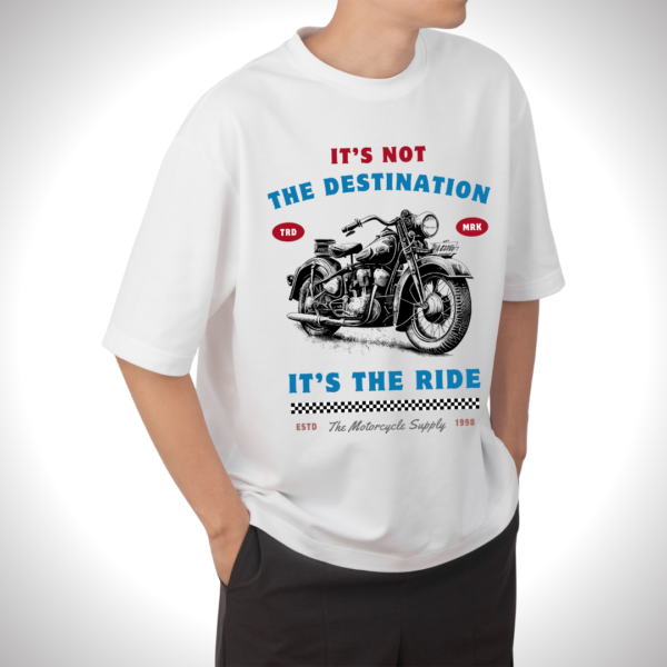 Retro-Vintage Motivational Theme Graphic Printed Premium Oversize T-shirt - Image 6