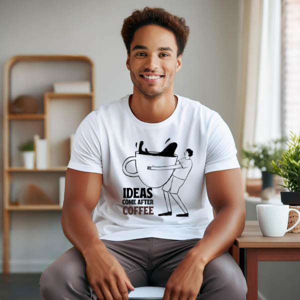 Urbida Chai Lover Typography Theme Graphic Printed Premium Cotton T-shirt - Image 9