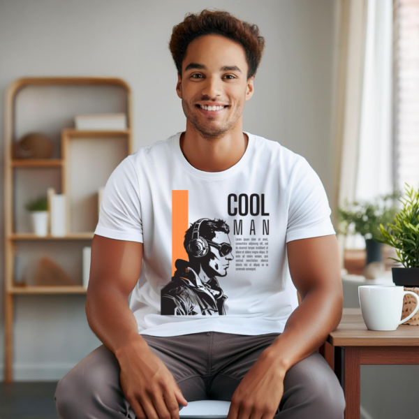Urbida Men Retro Typography Look Graphic Printed Premium Cotton T-shirt