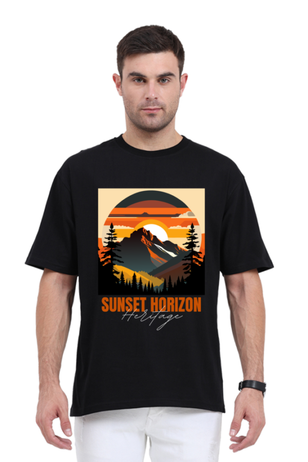 Urbida Retro Vintage Nature Theme Printed Premium Cotton Oversize T-shirt - Image 7