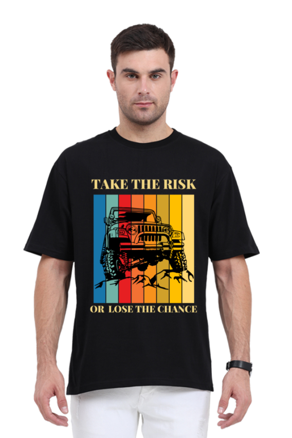 Retro Vintage Dark Jeep Theme Graphic Printed Premium Oversize T-shirt - Image 7