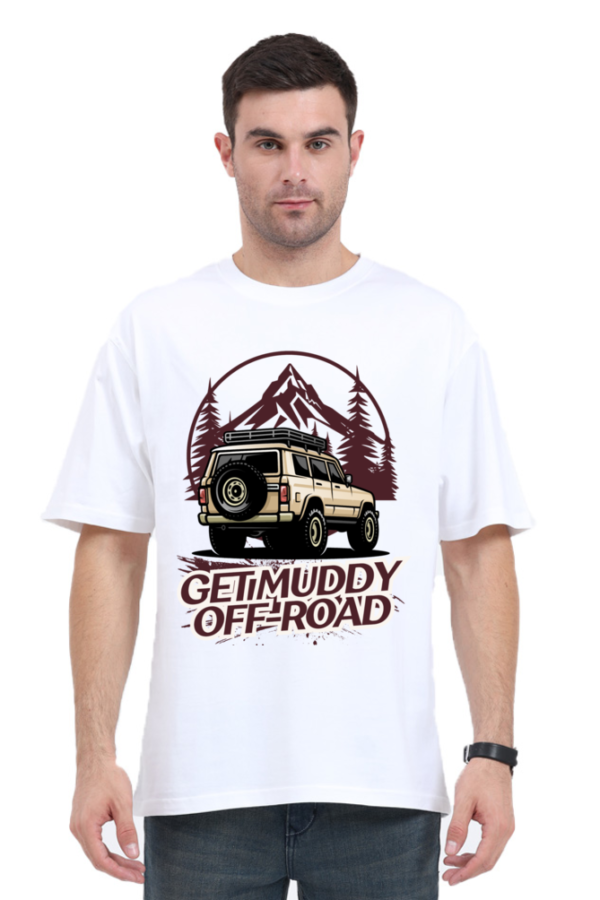 Retro Vintage Adventure Theme Printed Premium Oversize T-shirt - Image 7