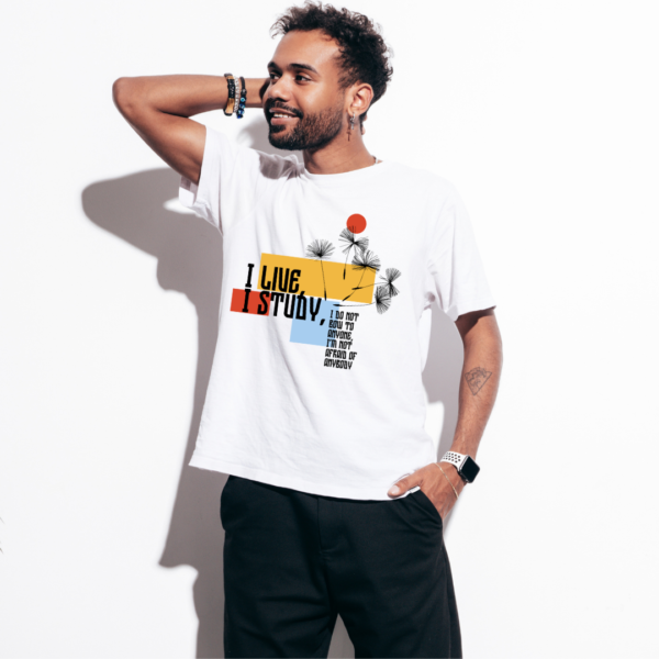 URBIDA Inspirational Theme Pure 100%- Cotton half sleeve  T-shirt - Image 2