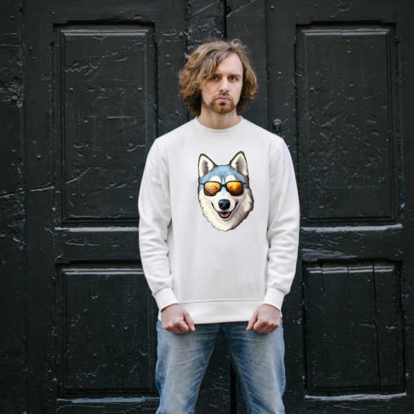 Urbida Wild Edition Wolf Theme Graphic Printed Pure Cotton 300 GSM Premium Sweatshirt - Image 2