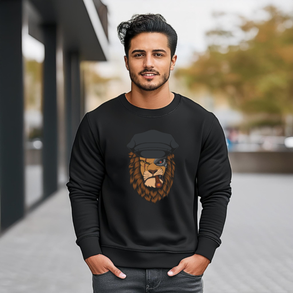 Urbida Wild Theme Graphic Printed Pure Cotton 300 GSM Premium Sweatshirt - Image 3