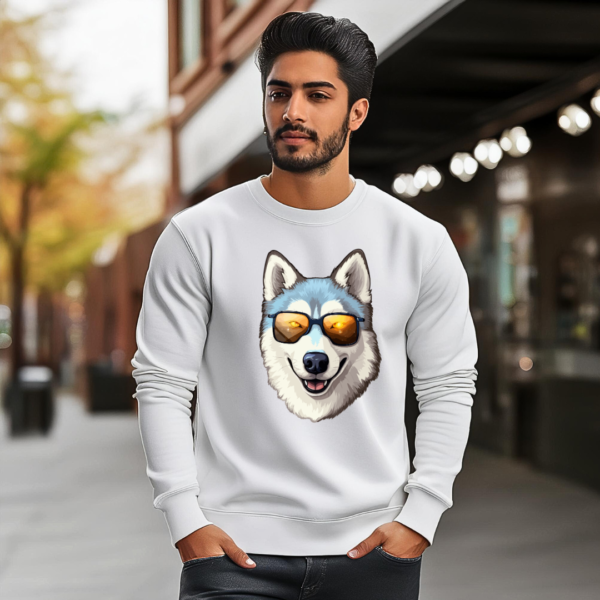 Urbida Wild Edition Wolf Theme Graphic Printed Pure Cotton 300 GSM Premium Sweatshirt - Image 3