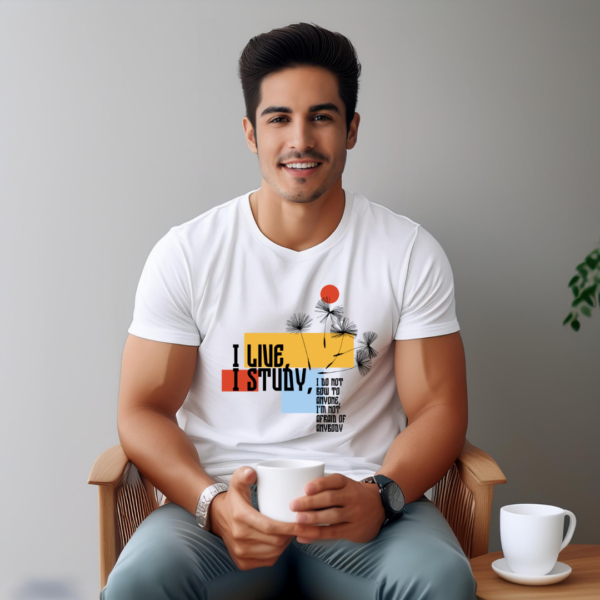 URBIDA Inspirational Theme Pure 100%- Cotton half sleeve  T-shirt - Image 4