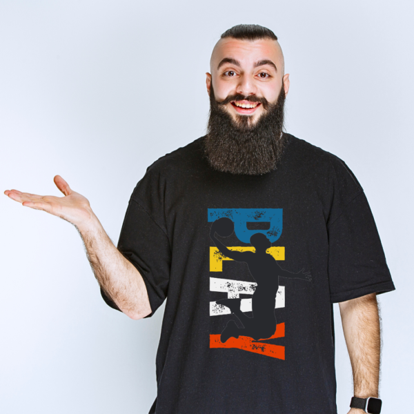 URBIDA Retro Play Theme Graphic Printed Pure Cotton Oversize T-shirt - Image 4