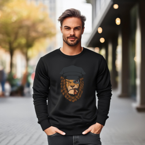 Urbida Wild Theme Graphic Printed Pure Cotton 300 GSM Premium Sweatshirt