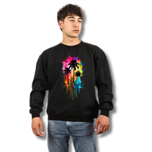 Urbida Retro Theme Graphic Printed Pure Cotton 300 GSM Premium Sweatshirt - Image 2