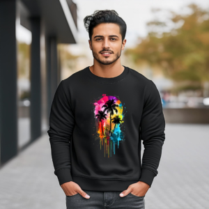 Urbida Retro Theme Graphic Printed Pure Cotton 300 GSM Premium Sweatshirt