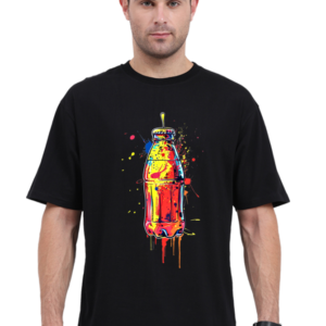Urbida Neon Drip Bottle Retro Theme  Premium Oversize T-shirt