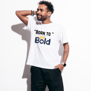 Inspirational Positive Quote Theme Graphic Printed daily wear Cotton Half-sleeve T-shirt