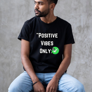 URBIDA Inspirational Quote Theme Graphic Printed Pure Cotton Half-sleeve T-shirt