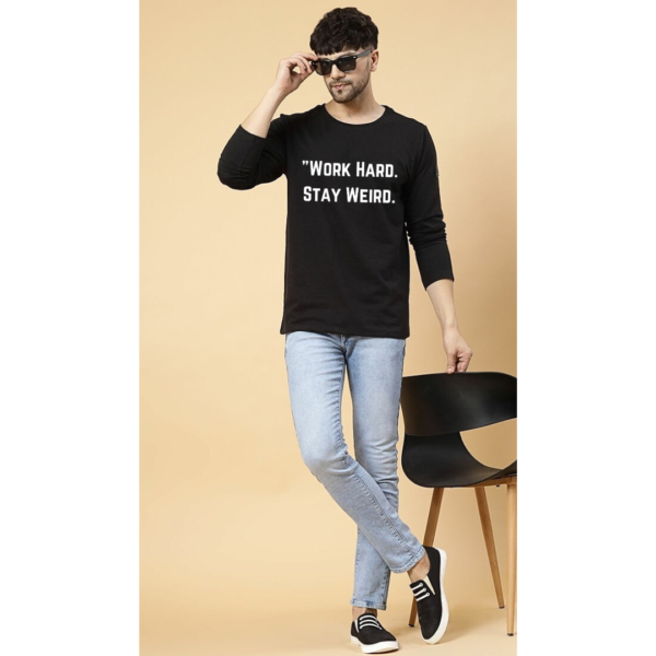 URBIDA Inspirational Quote Theme Premium Cotton Full-sleeve T-shirt - Image 5