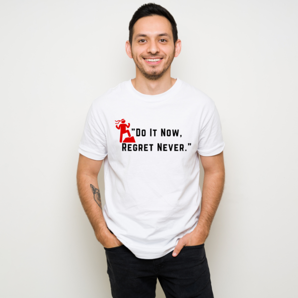 Inspirational Quote Theme Graphic Printed daily wear  Premium Cotton Half-sleeve T-shirt - Image 6