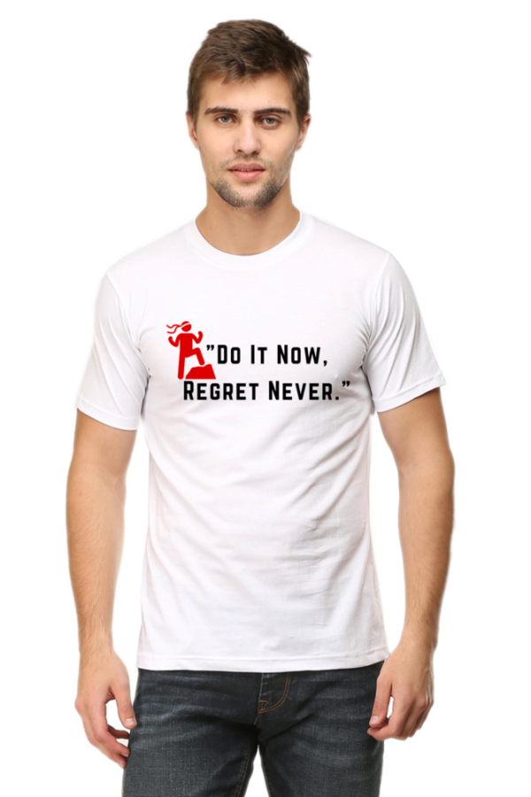Inspirational Quote Theme Graphic Printed daily wear  Premium Cotton Half-sleeve T-shirt - Image 7