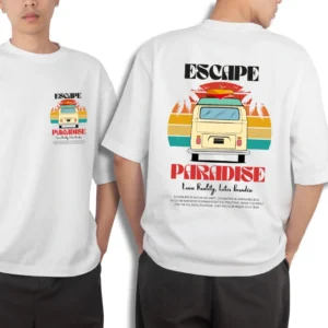Urbida Summer Vacation Theme Premium Cotton Oversize Tshirt For Men
