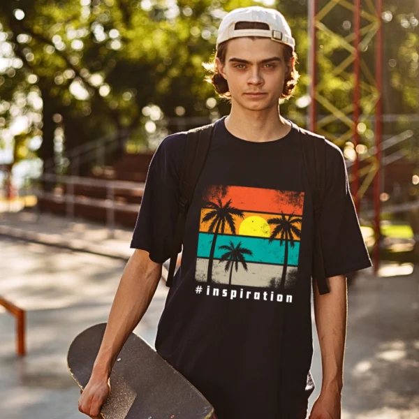 Urbida Retro Vibe Premium Cotton Oversized Summer Beach T-Shirt Men - Image 5