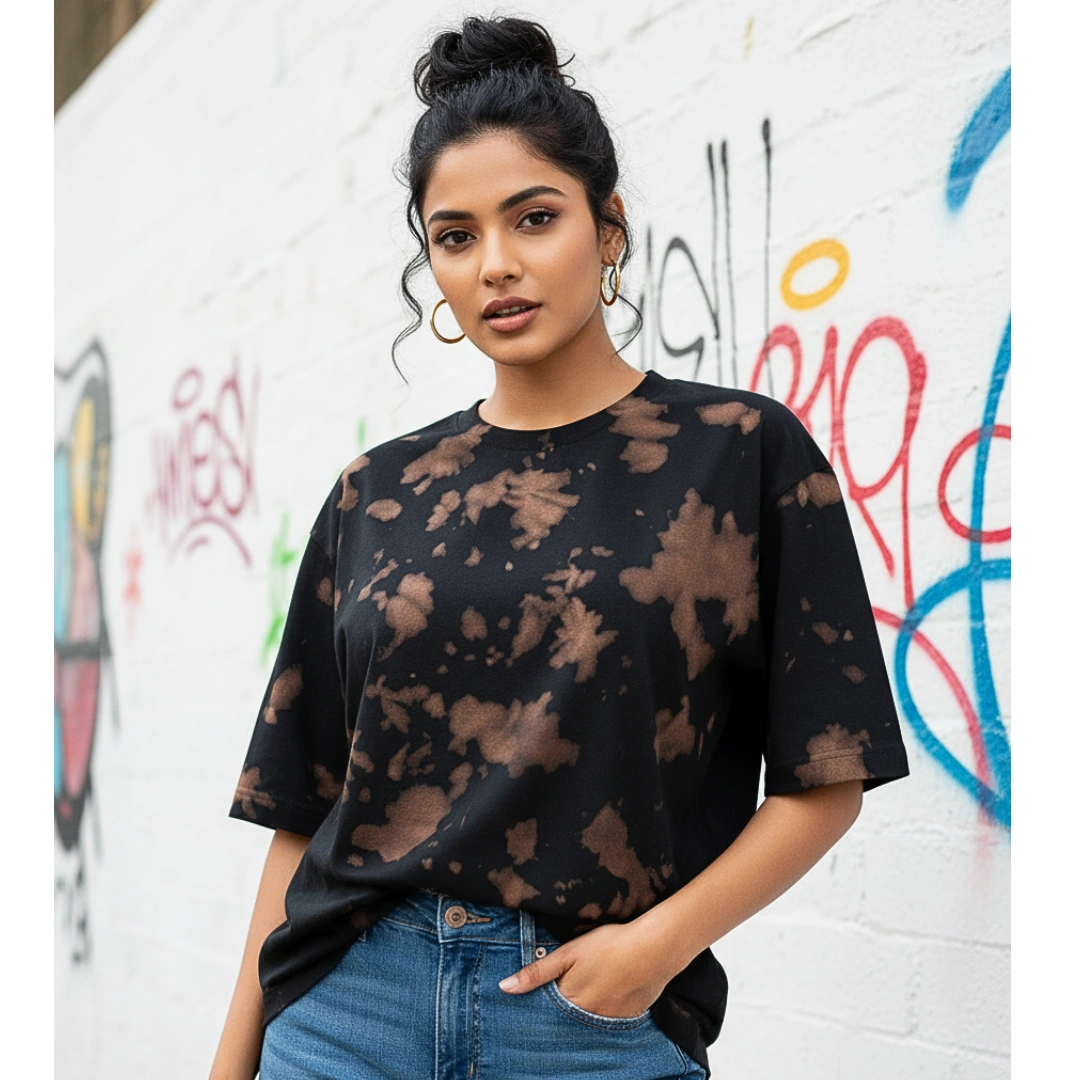 Urbida Premium Cotton Tie Dye Oversized T-Shirt for her - Image 5