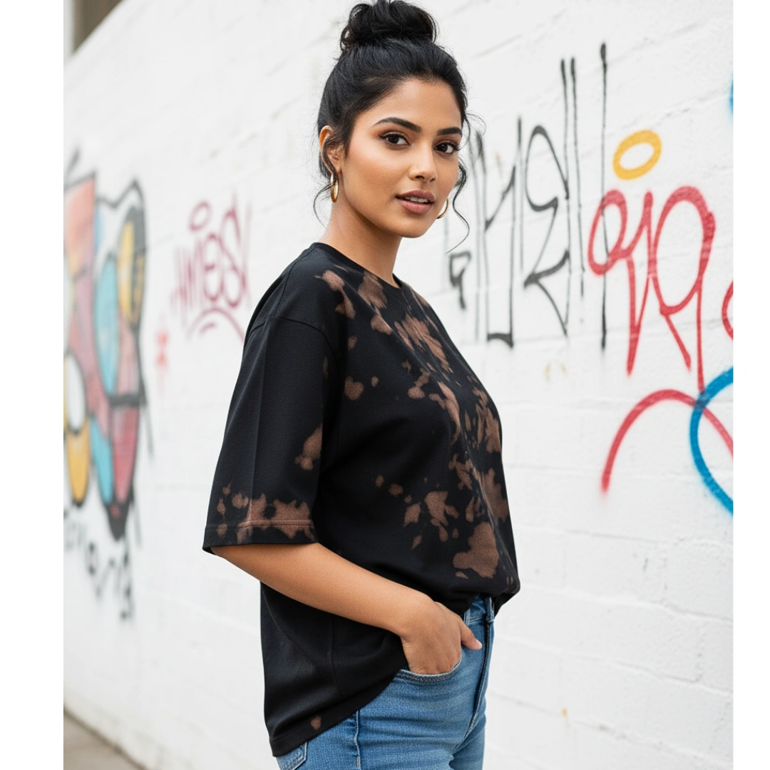 Urbida Premium Cotton Tie Dye Oversized T-Shirt for her - Image 2