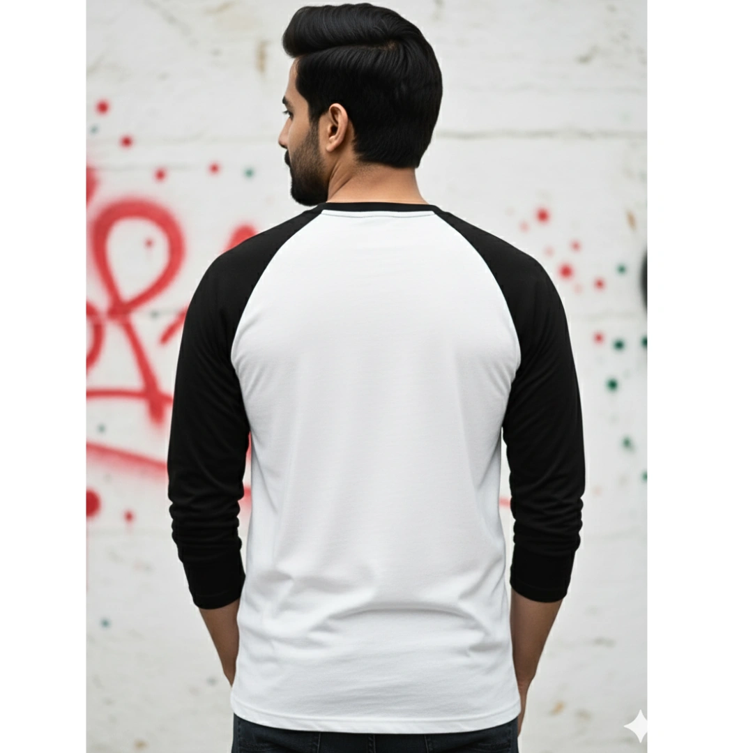 Urbida Raglan Full sleeve T Shirt | Premium Cotton Quote Print - Image 4