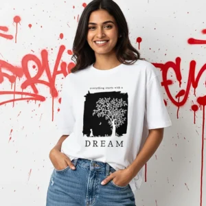 Dream Inspirational Graphic Oversize T-shirt